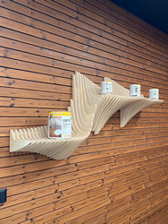 3D frézovaná polica